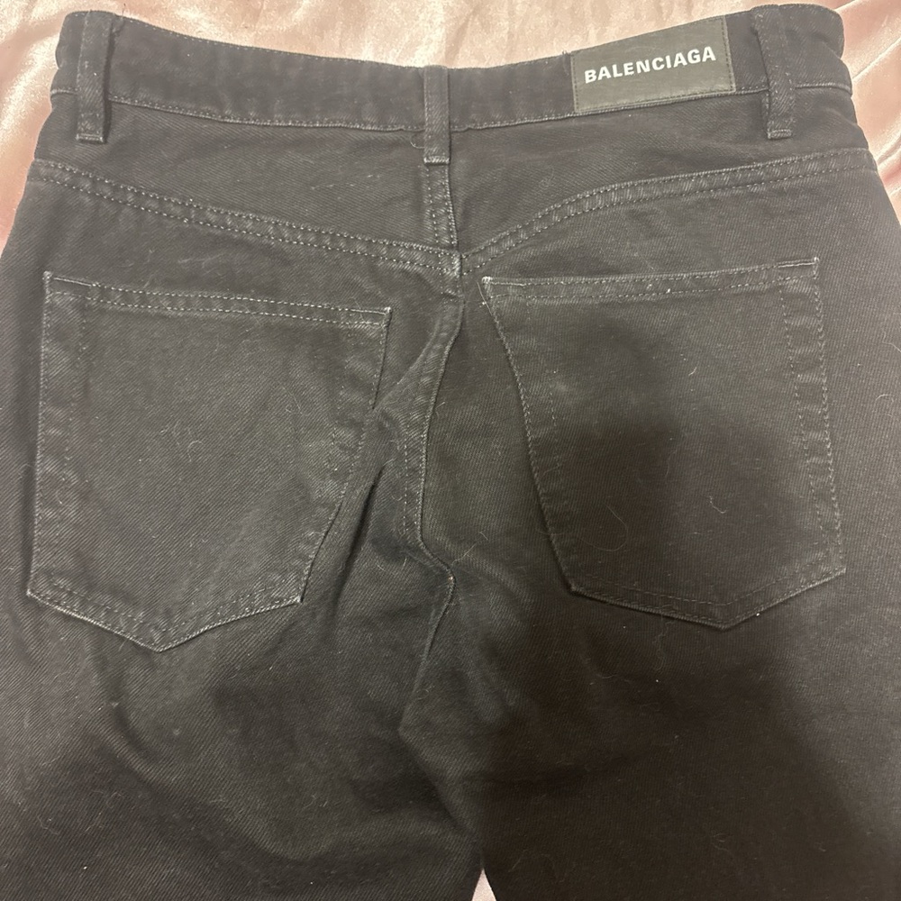 Size 27 black balenciaga jeans
